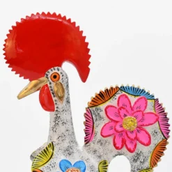 Coq de Barcelos 40cm blanc - Prazeres Côta