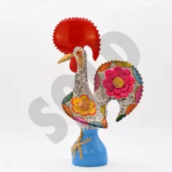 Coq de Barcelos 40cm blanc - Prazeres Côta