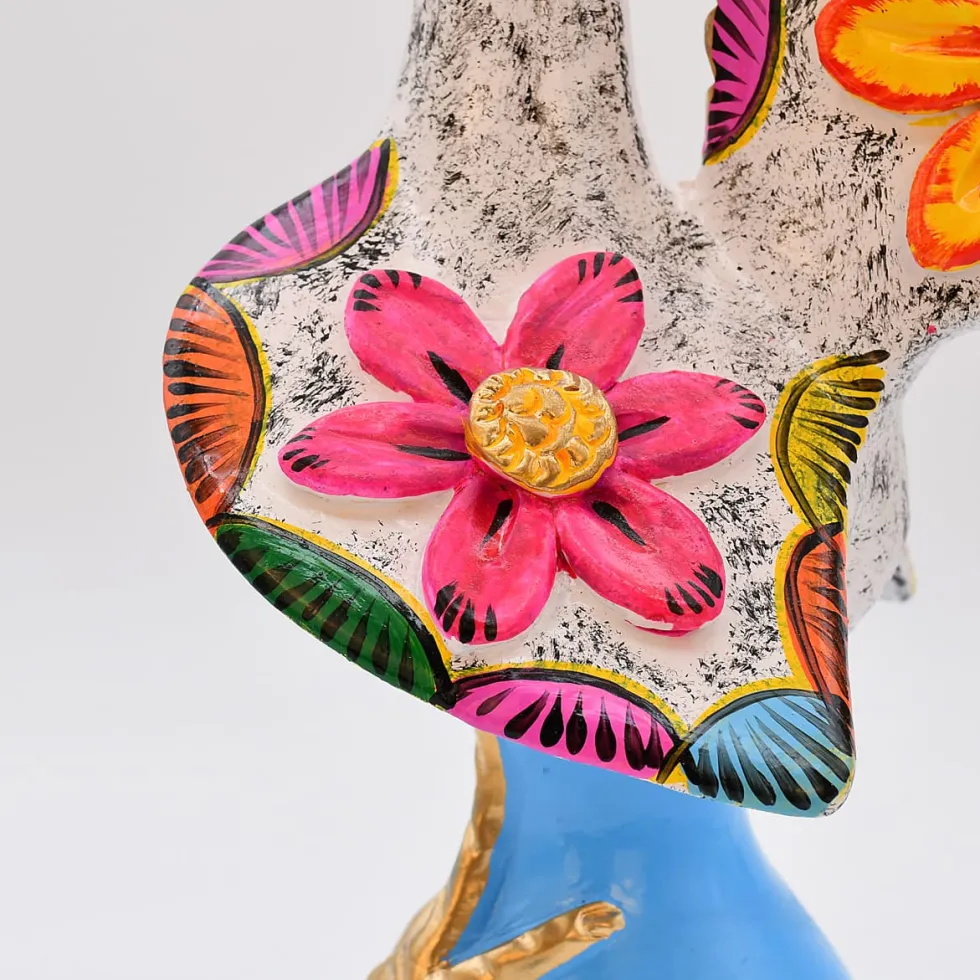 Coq de Barcelos 40cm blanc - Prazeres Côta