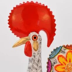 Coq de Barcelos 40cm blanc - Prazeres Côta