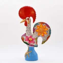 Coq de Barcelos 40cm blanc - Prazeres Côta