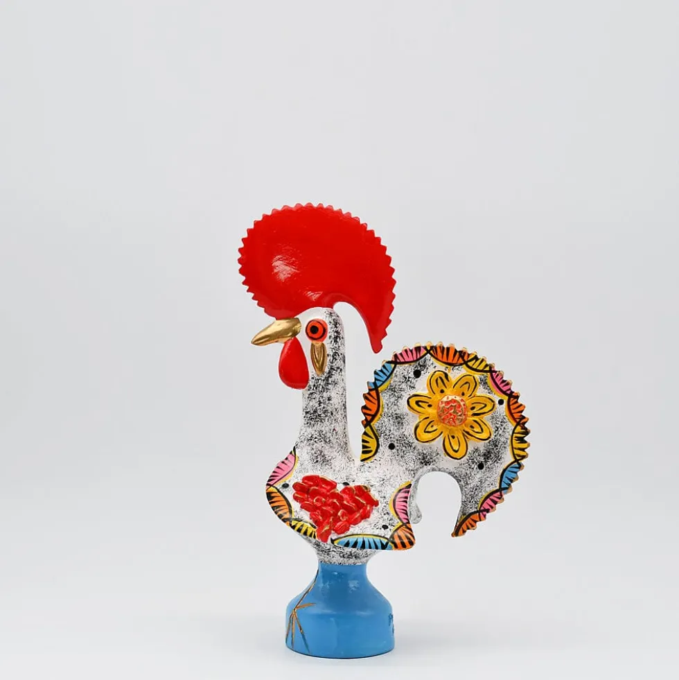 Coq de Barcelos 25cm blanc - Prazeres Côta