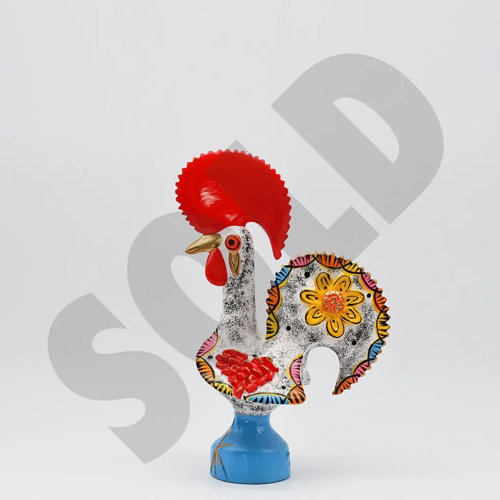 Coq de Barcelos 25cm blanc - Prazeres Côta