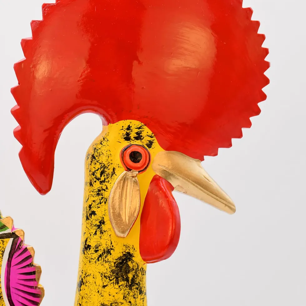 Coq de Barcelos 40cm jaune - Prazeres Côta