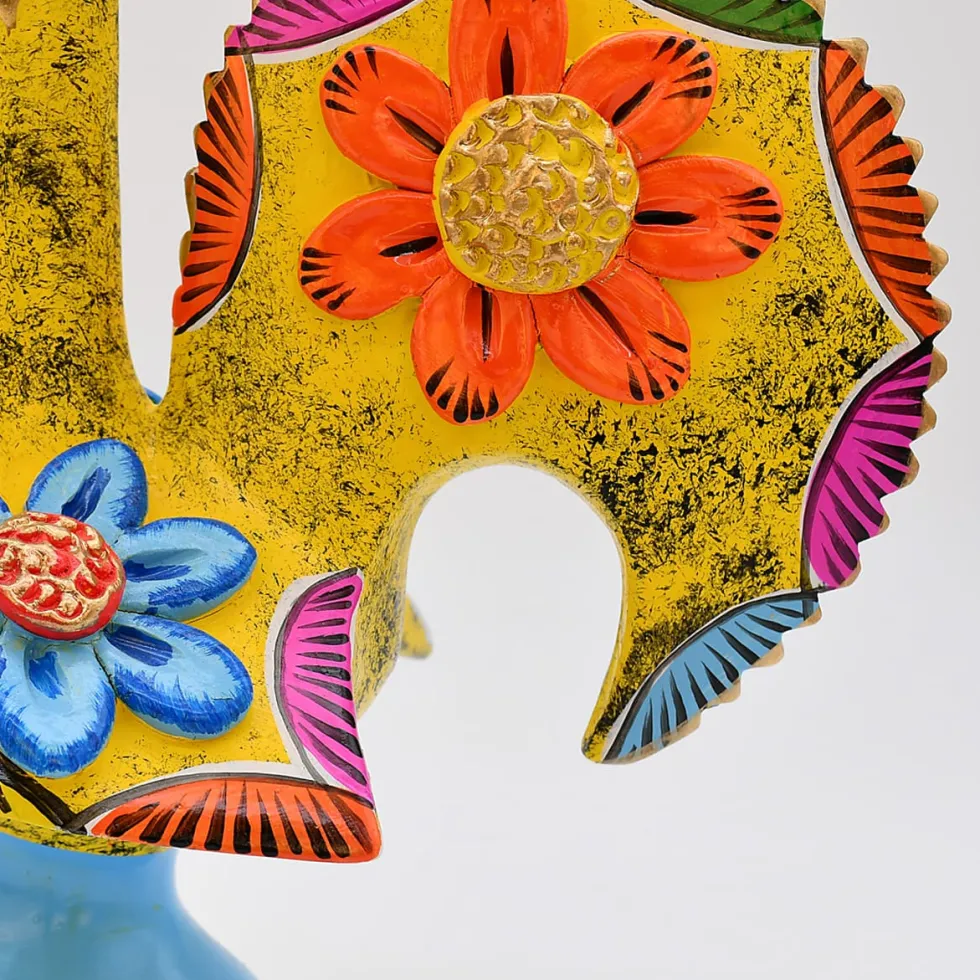 Coq de Barcelos 25cm jaune - Prazeres Côta