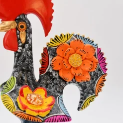 Coq de Barcelos 25cm noir - Prazeres Côta
