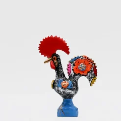Coq de Barcelos 25cm noir - Prazeres Côta