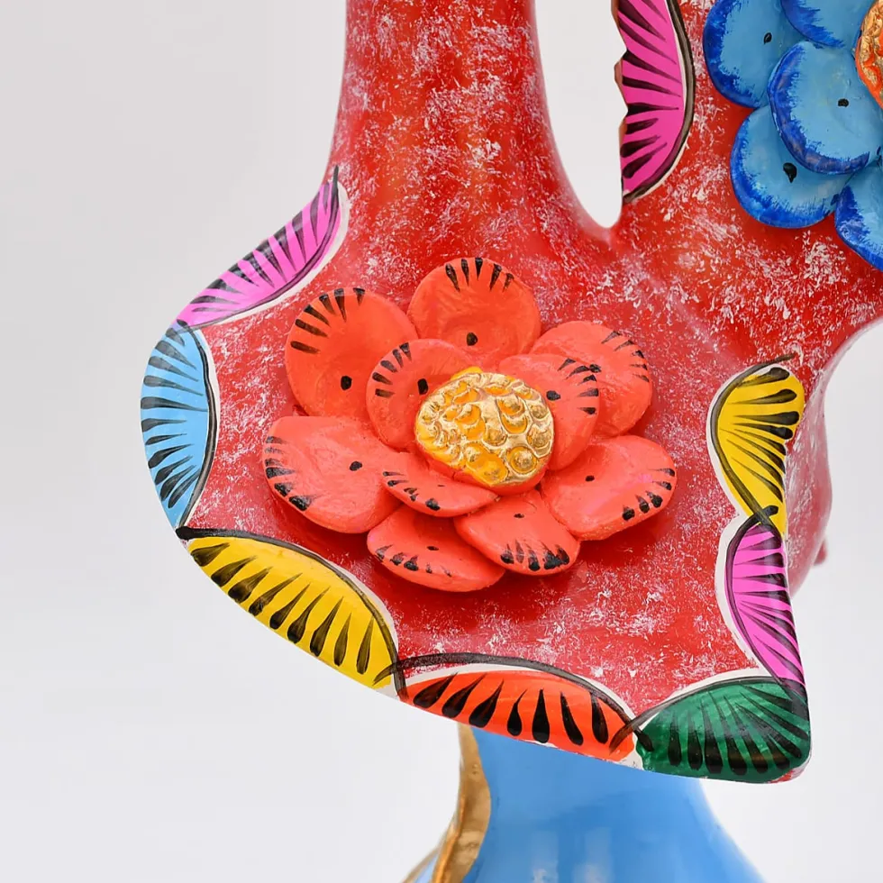 Coq de Barcelos 40cm rouge - Prazeres Côta