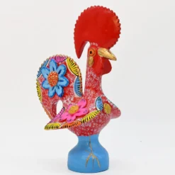 Coq de Barcelos 30cm rouge - Prazeres Côta