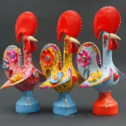 Coq de Barcelos 25cm rouge - Prazeres Côta