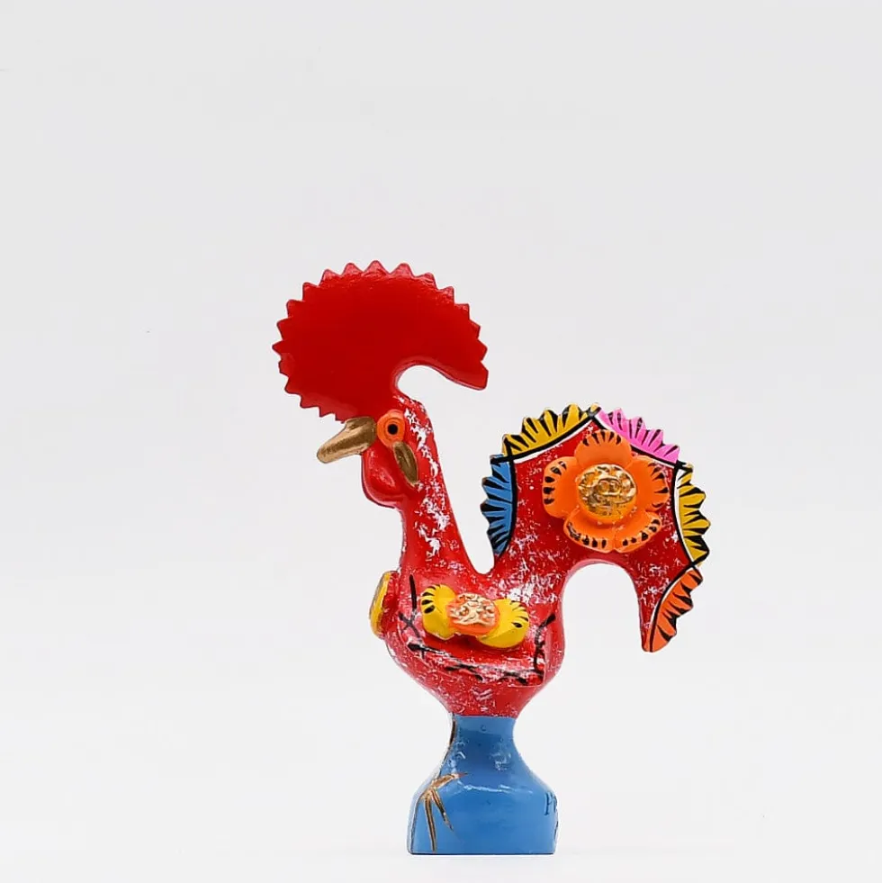 Coq de Barcelos 25cm rouge - Prazeres Côta