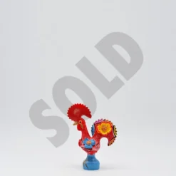 Coq de Barcelos 15cm rouge - Prazeres Côta