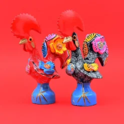 Coq de Barcelos 15cm rouge - Prazeres Côta