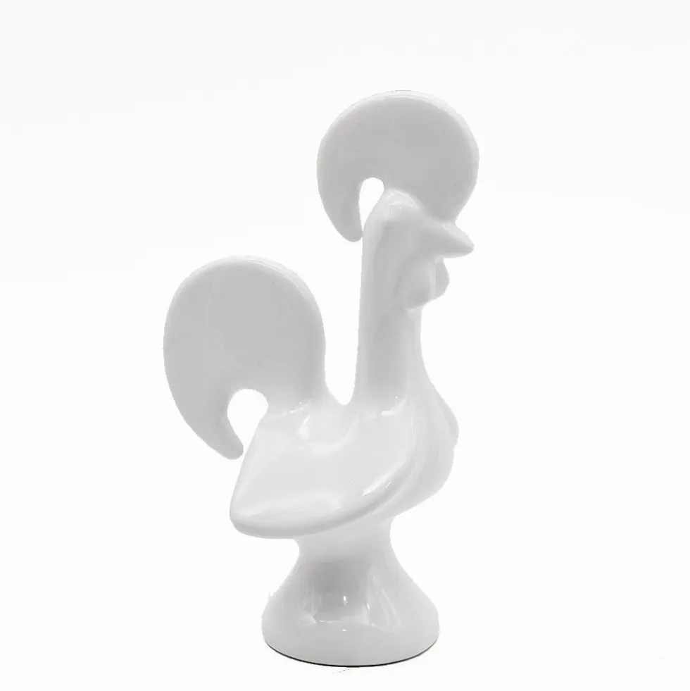 Coq portugais en céramique - Blanc