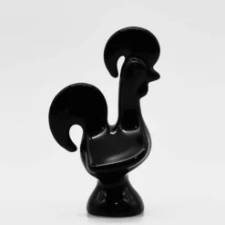 Coq portugais en céramique - Noir