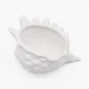 Coquillage en céramique 15cm - Blanc