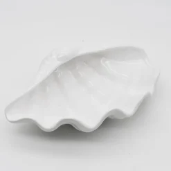 Coquillage en céramique 28cm - Blanc