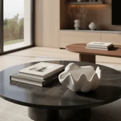 Coquillage en céramique 16cm - Blanc
