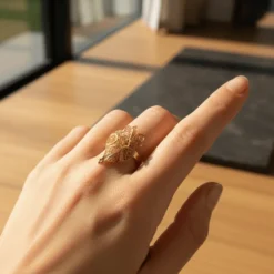 Coração de Viana I Bague en argent doré