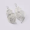 Coração de Viana I Boucles d'oreille en argent - 3cm