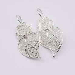 Coração de Viana I Boucles d'oreille en argent - 3cm