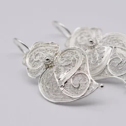 Coração de Viana I Boucles d'oreille en argent - 3cm