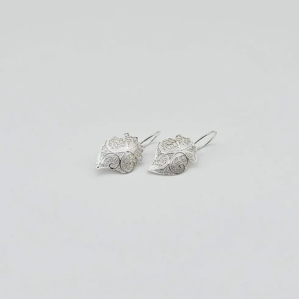 Coração de Viana I Boucles d'oreille en argent - 2cm