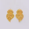 Coração de Viana I Boucles d'oreille en argent doré - 6.5cm