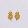 Coração de Viana I Boucles d'oreille en argent doré - 3cm