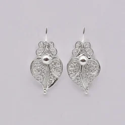 Coração de Viana I Boucles d'oreille en argent - 2.5cm