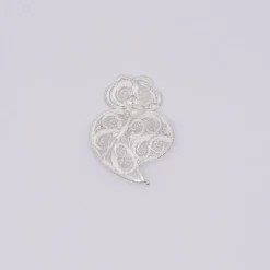 Coração de Viana I Broche en argent - 6cm