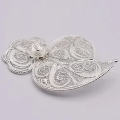 Coração de Viana I Broche en argent - 6cm
