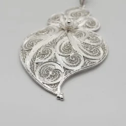Coração de Viana I Pendentif en argent - 9 cm