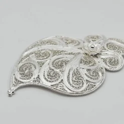 Coração de Viana I Pendentif en argent - 9 cm