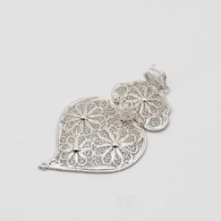 Coração de Viana I Pendentif en argent - 8cm