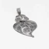 Coração de Viana I Pendentif en argent - 6cm