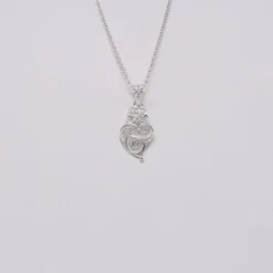 Coração de Viana I Pendentif en argent - 3cm