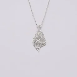 Coração de Viana I Pendentif en argent - 3.5cm