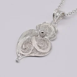 Coração de Viana I Pendentif en argent - 3.5cm