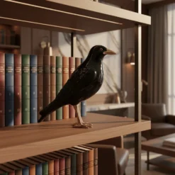 Corbeau en céramique 