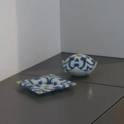 Coupe creuse en verre fusionné 