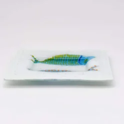 Coupe creuse en verre fusionné "Sardinhas"
