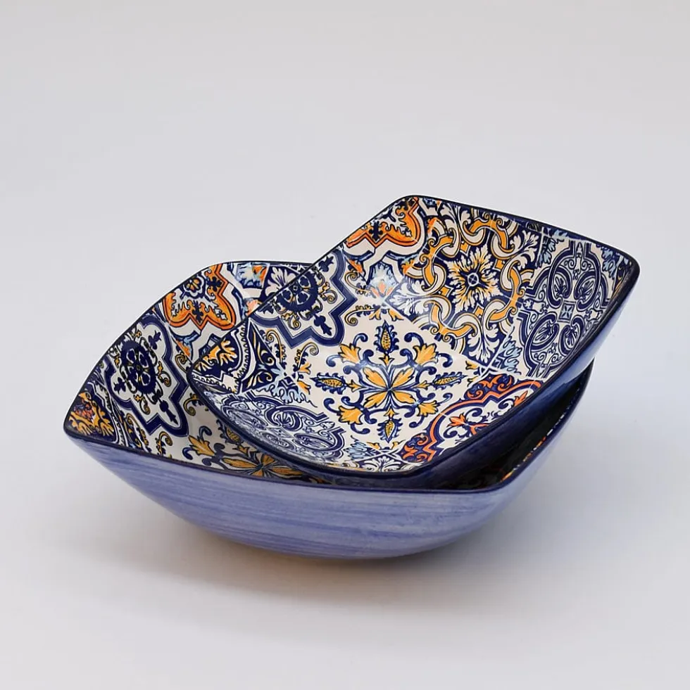Coupe en céramique "Azulejos" - Bleue