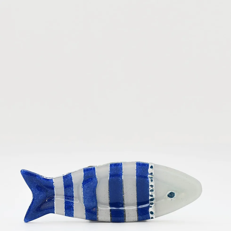 Coupe à olive en verre - Bleu