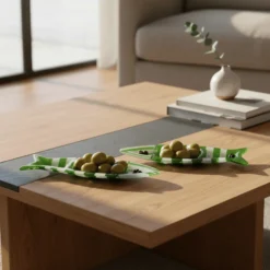Coupe à olive en verre - Vert