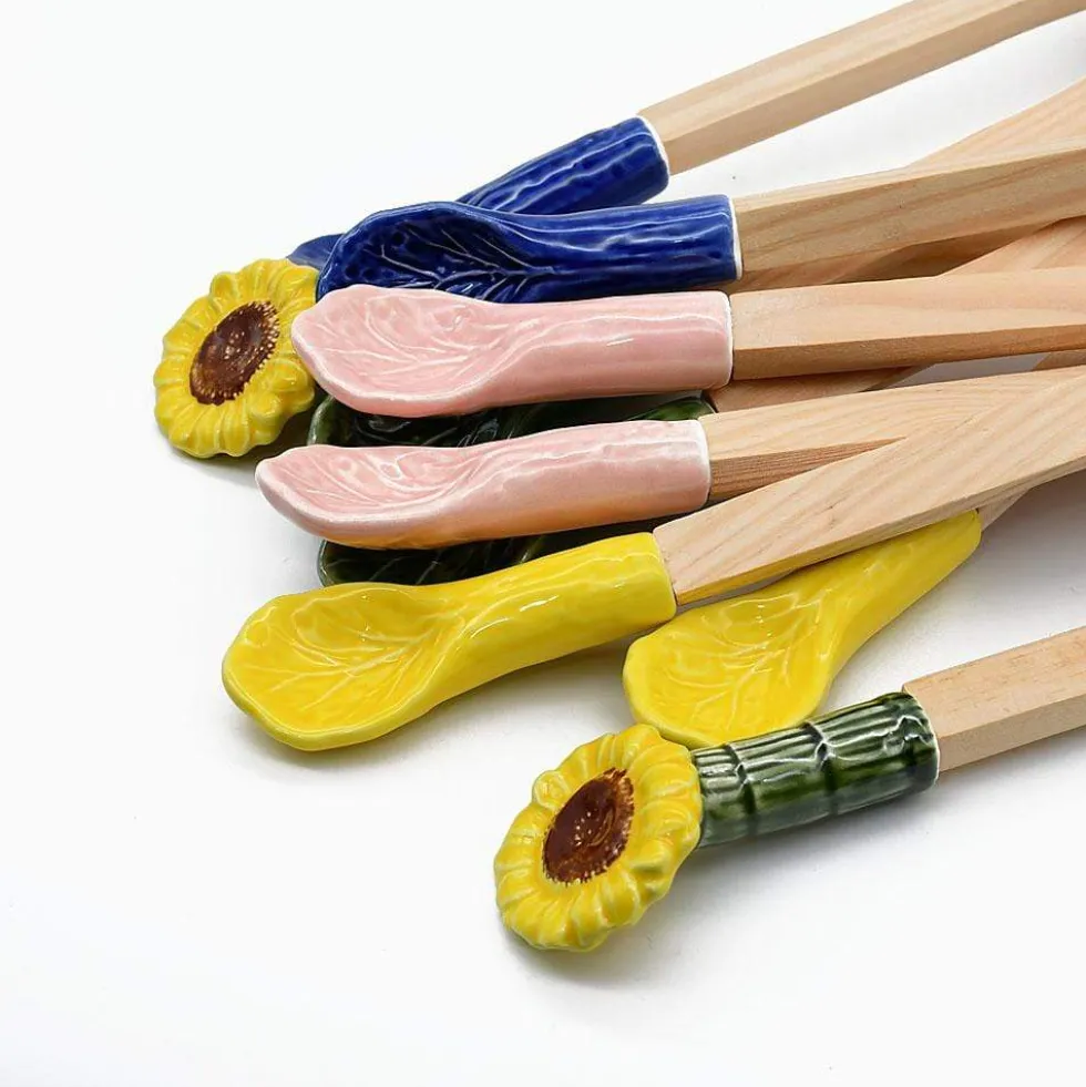 Couverts de service en forme de chou - Bleu