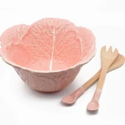 Couverts de service en forme de chou - Rose