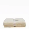Couverture en maille pour bébé - Blanc