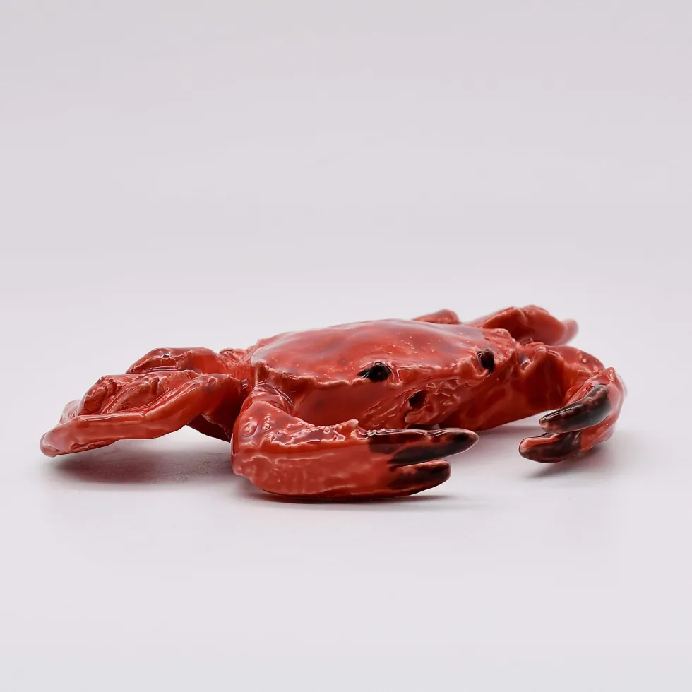 Crabe en céramique - Rouge