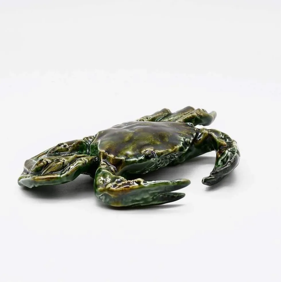 Crabe en céramique - Vert